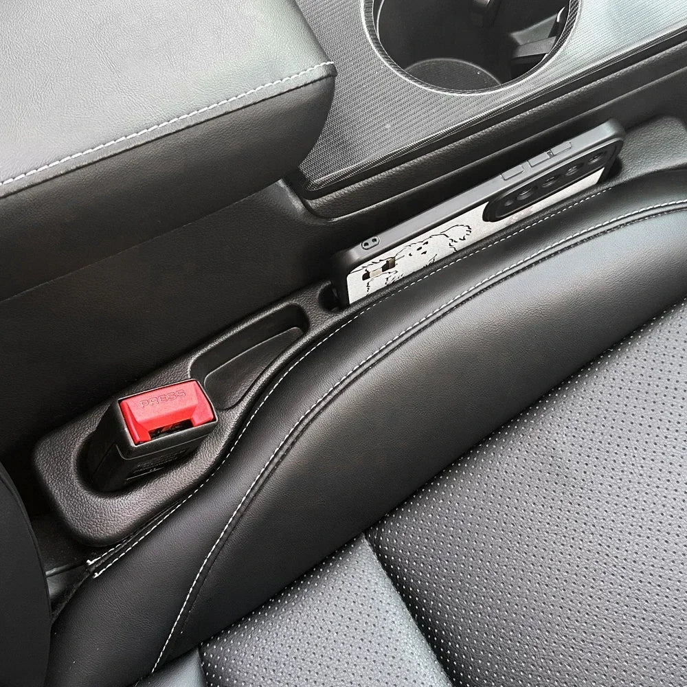 2Pcs Car Seat Gap Filler – Prevents items from falling and adds extra storage with a sleek, easy-to-use design