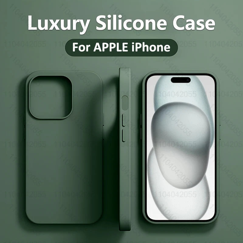 Silicone Phone Case for APPLE iPhone 11 13 12 14 15 16 Pro Max