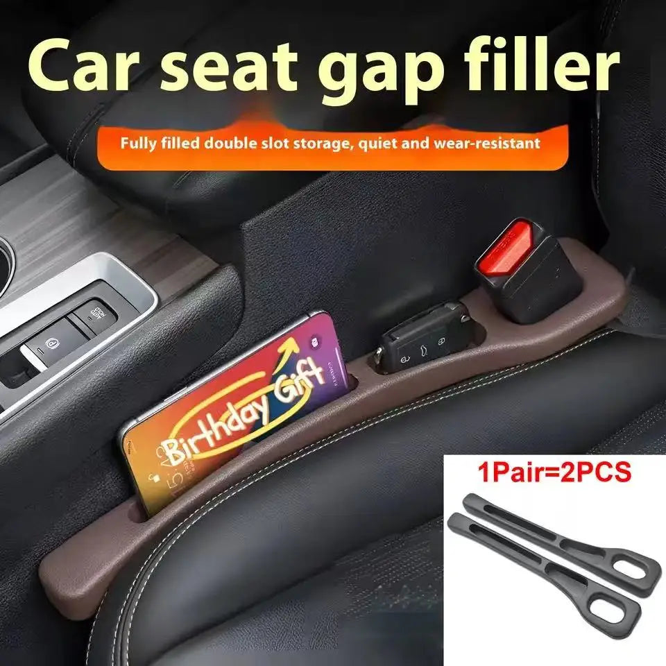 2Pcs Car Seat Gap Filler – Prevents items from falling and adds extra storage with a sleek, easy-to-use design